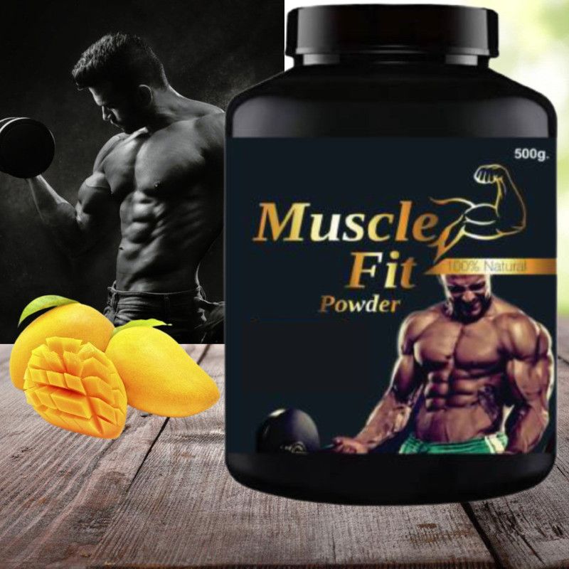 Zemaica Healthcare Muscle Fit, Body Weight Gain, Muscle Growth, Flavor Mango, Pack of 1 Whey Protein  (500 g, Mango)