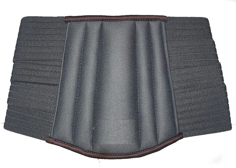 FIDO Lumbo Sacral Belt Waist & Back Support Belt Slip Disc Mild Support For Men/Women Lumbar Support  (Grey)