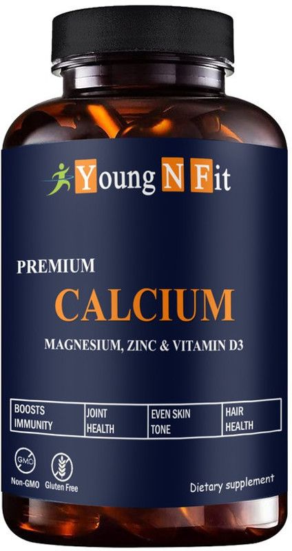 Young N Fit Nutrition Calcium, Magnesium, Zinc, D3 & B12 Capsules (YNF8)Advanced  (30 Capsules)