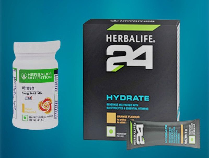 HERBALIFE H 24 HYDRATE ( (100g) WITH AFRESH LEMON (50gm) Plant-Based Protein  (150 g, LEAMON)
