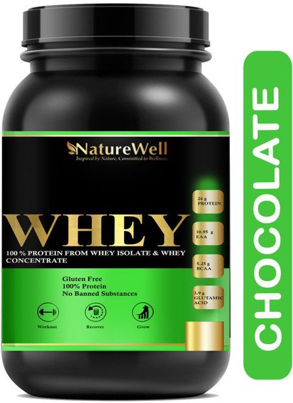 Naturewell Organics Gold Standard 100% Protein Powder Whey Protein Advanced(JK901) Whey Protein  (3000 g, Chocolate)