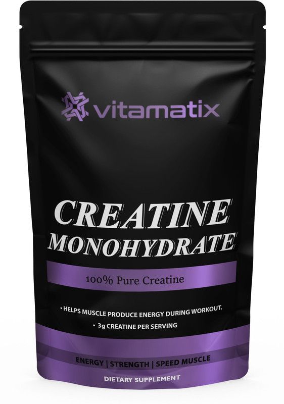 Vitamatix Creatine Monohydrate Creatine Ultra (OL92) Creatine  (100 g, Orange)