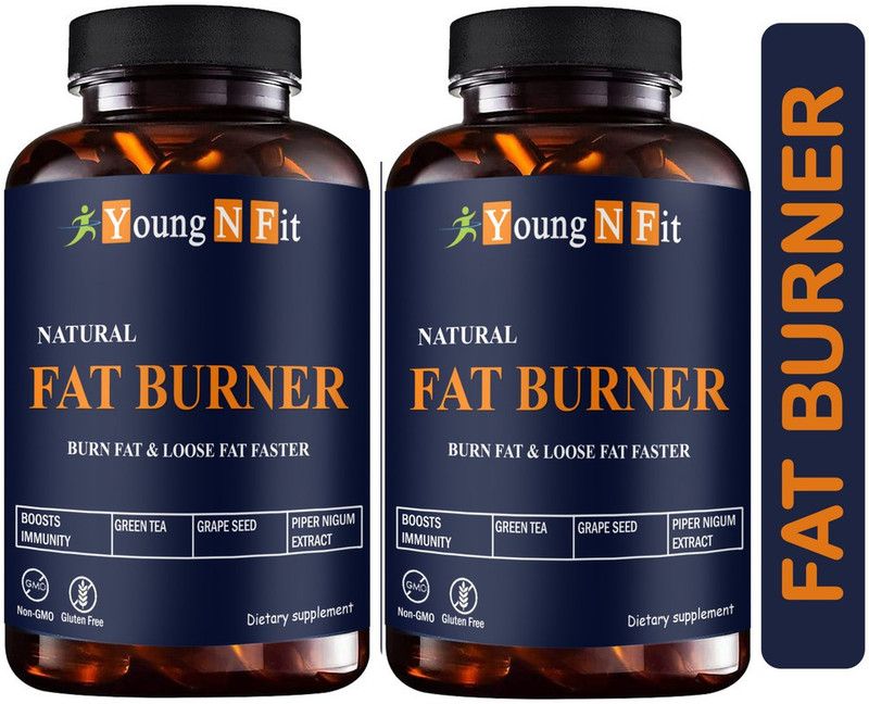 Young N Fit Fat Burner, Fat burner supplements/Fat burner for Men/women Pro (YNF105)  (2 x 60 Capsules)