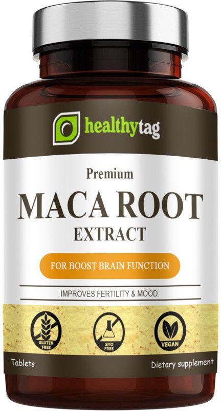 Healthy Tag Maca Root Tablets Enriched with Maca Root Extract (D68)  (30 Tablets)