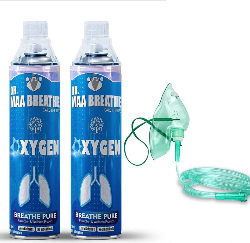 Dr Maa Oxygen cylinder 2 can (24 liter) Portable Oxygen Can