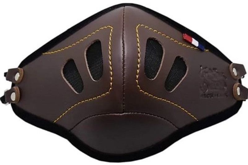 ZAMBET ANTI POLLUTION LEATHER FACE MASK BROWN PACK OF 1  (Free Size, Pack of 10)