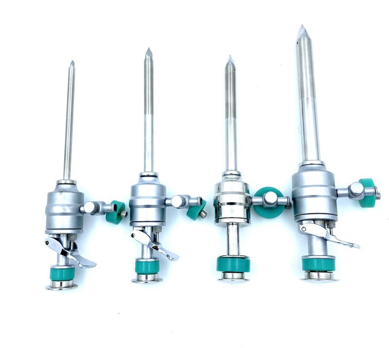 tsw Laparoscopic Trocar Set of 10 mm, 7 mm, 5 mm and 3 mm Trocar  (16.5 cm)