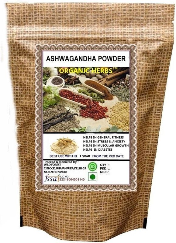 ORGANIC HERBS PREMIUM ASHWAGANDHA (WITHANIA SOMNIFERA ) 100 GM  (100 g)