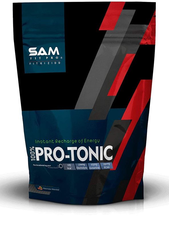 SAMFIT Pro Protonic Instant Recharge of Energy With BCAA, L-Glutamine BCAA  (1 kg, Water Melon)