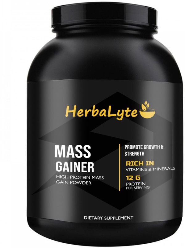 Herbalyte Nutrition Super Gainer XXL Weight Gainers/Mass Gainers (S104) Weight Gainers/Mass Gainers  (600 g, Belgian Chocolate)