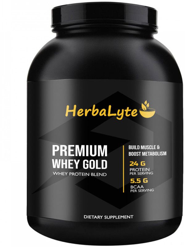 Herbalyte Nutrition 100% Whey Protein Supplement Powder Whey Protein (S355) Whey Protein  (2000 g, Double Rich Chocolate)