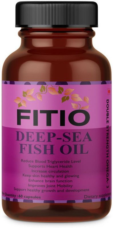 FITIO Deep Sea Fish Oil 2500mg (Fish Oil Capsule) Ultra  (60 No)
