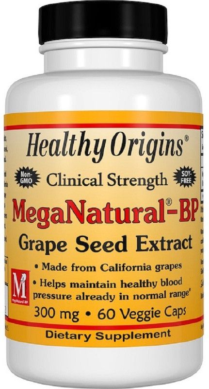 Healthy Origins Healthy Origins, MegaNatural-BP Grape Seed Extract,  (60 No)
