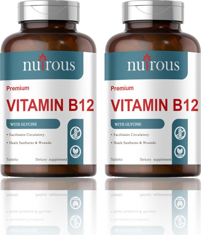Nutrous Plant Based Vitamin B12 Tablets (K272)  (2 x 60 Tablets)