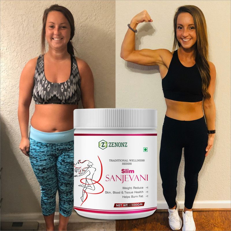 zenonz Slim sanjaivani herbal powder for fat burrning Detoxify your Body 100% pure  (100 g)