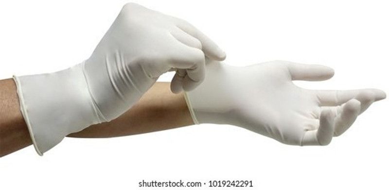 AEGECARE 25 NOS SIZE M Latex Surgical Gloves  (Pack of 25)