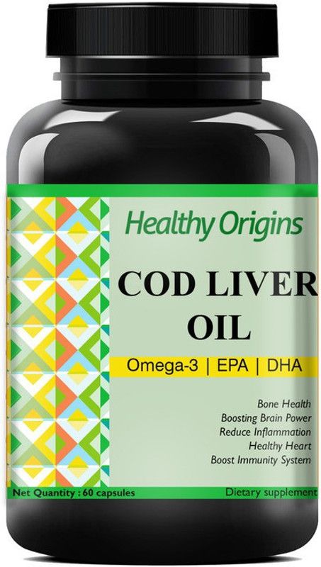 Healthy Origins Nutrition Cod Liver Oil Capsules Ultra  (60 No)