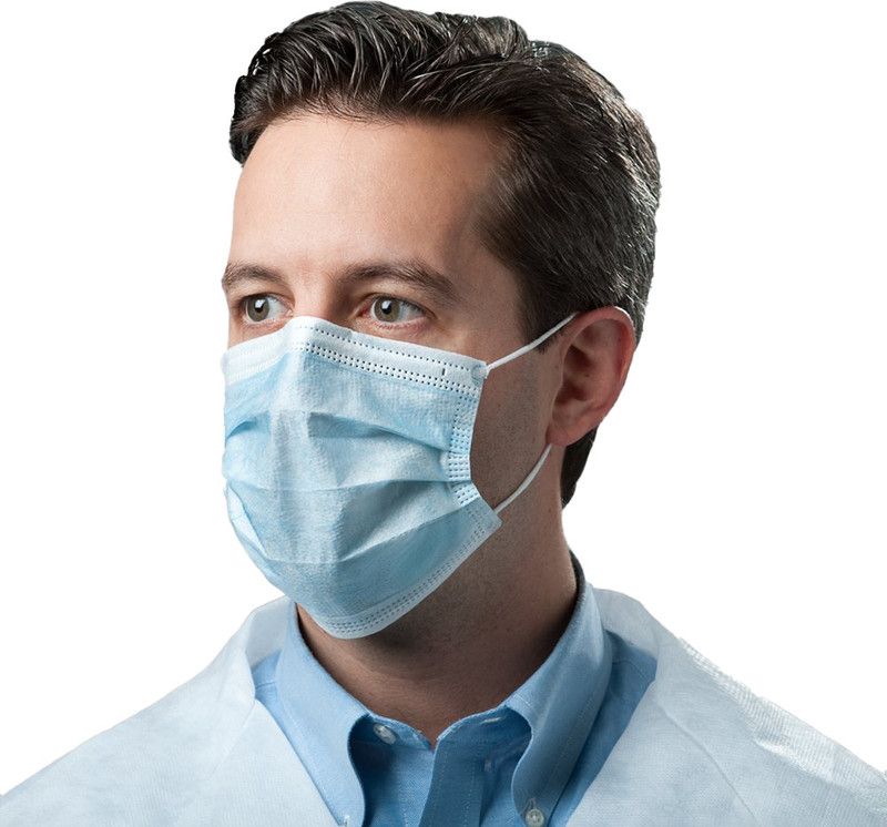 Health Track 100 Pcs DISPOSABLE MASK AND RESPIRATOR Surgical Mask ( Free Size, Pack of 100, Surgical Mask  (Free Size, Pack of 100, 3 Ply)