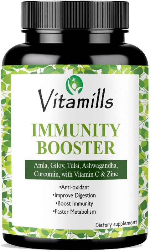 Vitamills Immunity Booster Capsule ,Vitamin C 1000mg for Glowing Skin Pro  (30 Capsules)