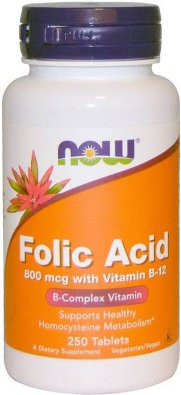 Now Foods Folic Acid with Vitamin B-12  (250 No)
