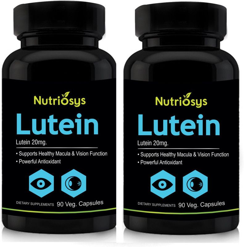 Nutriosys Lutein 20mg (Veg Capsules)- Pack of 2  (2 x 90 No)