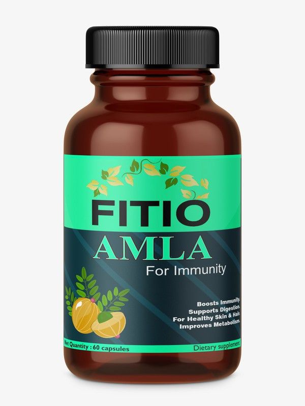 FITIO Amla Extract for Skin & Hair Care with Stronger Immunity capsule Pro  (60 No)