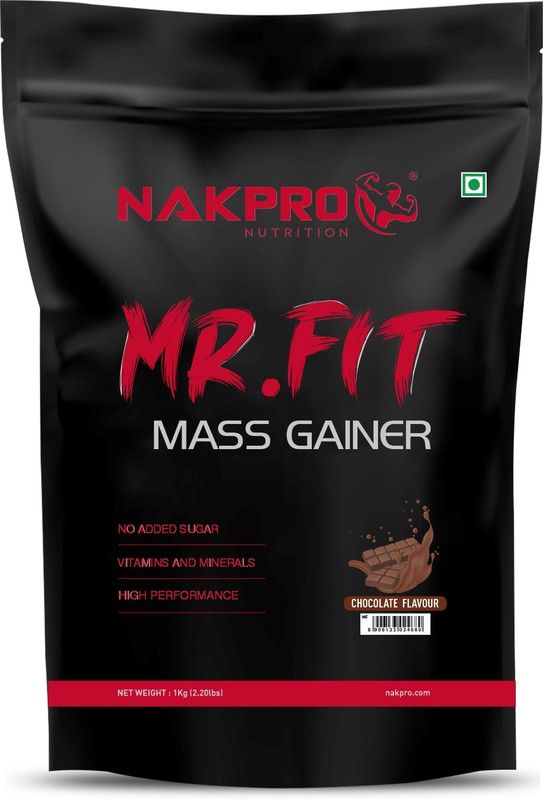 Nakpro MR. FIT Super Fast Weight Gainers/Mass Gainers  (1 kg, Chocolate)