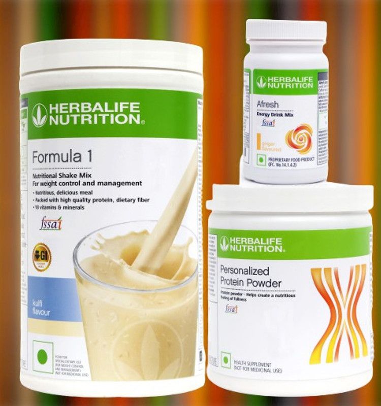 Herbalife Nutrition FORMULA 1 KULFI 500g + AFRESH GINGER 50G WITH PROTIEN POWDER 200g SET OF 3 PCS Protein Shake  (750 g, *KULFI+PROTIEN+GINGER*)