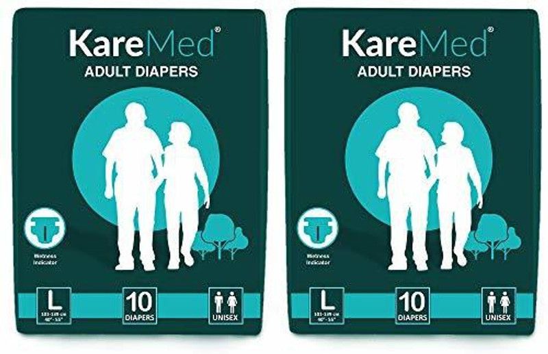 Kare Med Adult Diapers Large size (pack of 2) Adult Diapers - L  (20 Pieces)