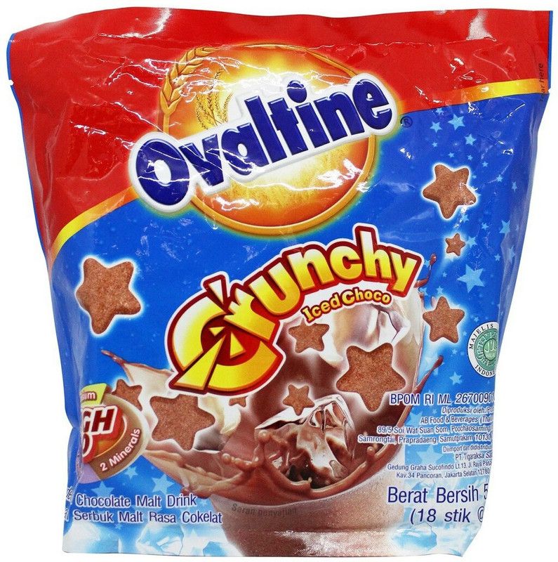 Ovaltine Cold Crunchy Chocolate Malt Drink (18 Stick)  (576 g)