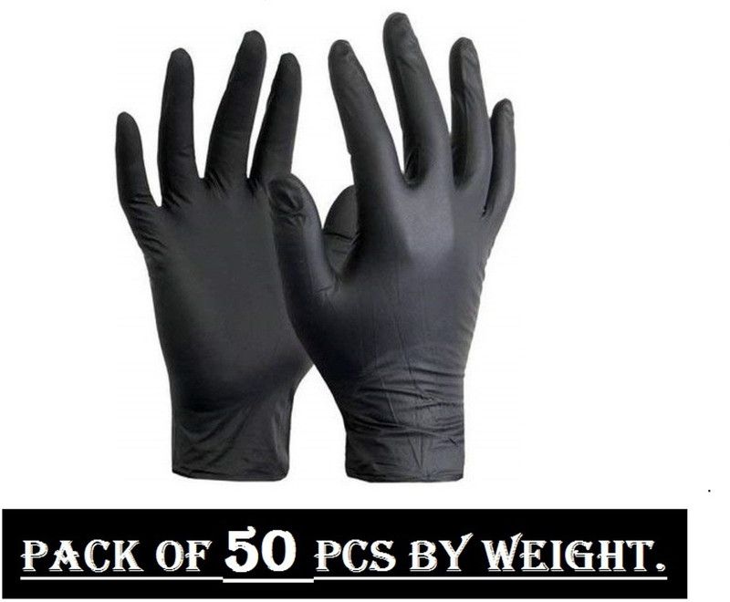 D.B.Z. Disposable Nitrile Gloves Hand Protection Rubber Examination Glove for Hospital, Clinic, Sanitary & Kitchen (Pack of 50 , Medium) Nitrile Examination Gloves  (Pack of 50)