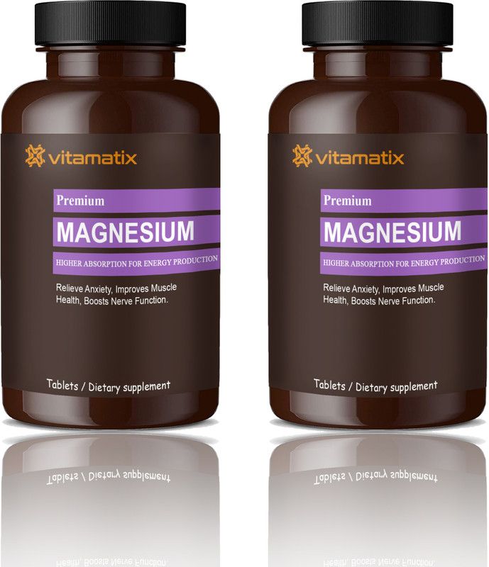 Vitamatix Chelated Magnesium Glycinate Citrate Tablets (D257)  (2 x 60 Tablets)