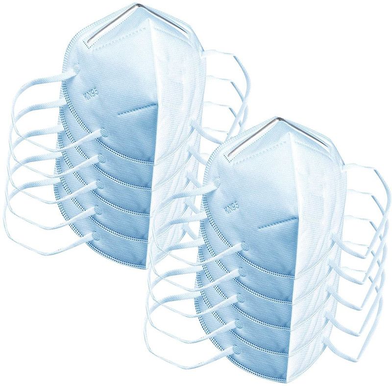 byPurenaturals N95 Respirator Anti Pollution Disposable Face Mask, certified by CE, ISO & GMP with Bacterial Filtration Efficiency(BFE)?95%  (M, Pack of 10)