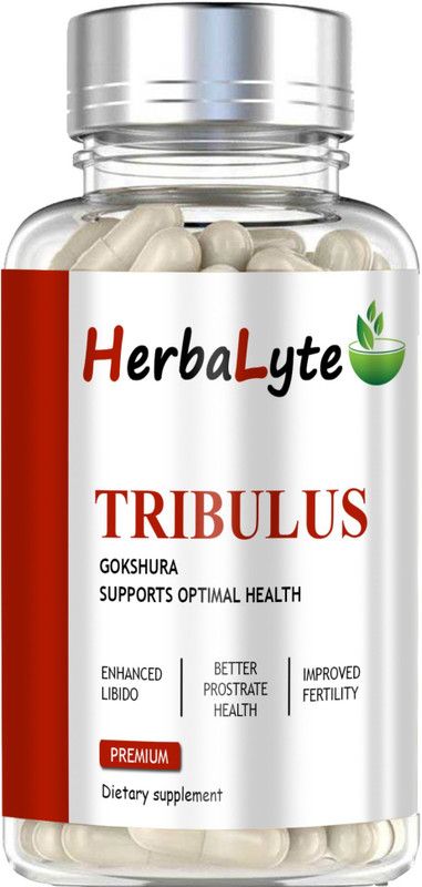 HERBALYTE Tribulus Terrestris Natural Testosterone Booster (Gokshura) Pro  (30 No)