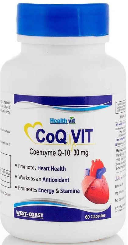 HealthVit Co-Qvit CO-Q 10 Enzyme 30 mg 60 capsules  (60 No)