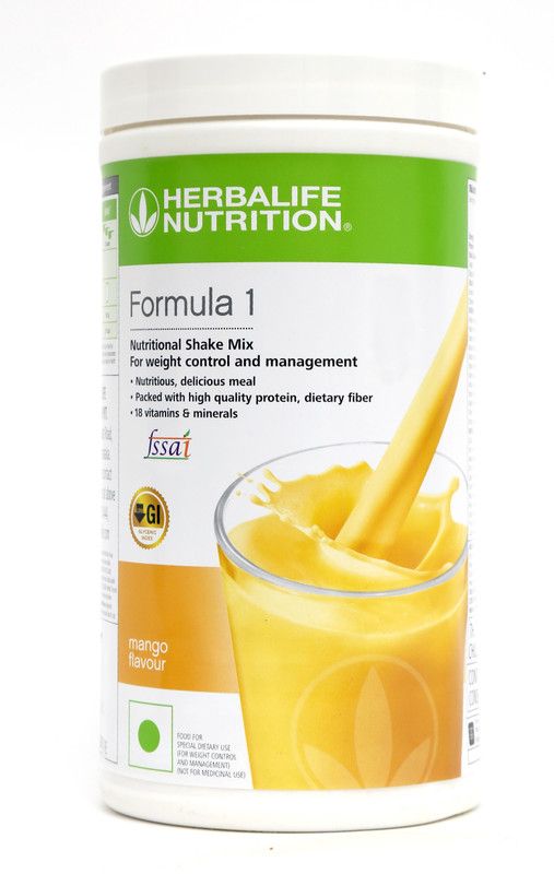 HERBALIFE Formula 1 Nutritional Shake Mix -Mango Flavor For Weight Loss Protein Shake  (500 g, Mango)