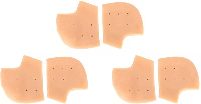 ebizmour Imported Anti Crack Chapped Heel Protector Moisture PainRelief CushionPad 3_Pair Foot Support  (Beige)