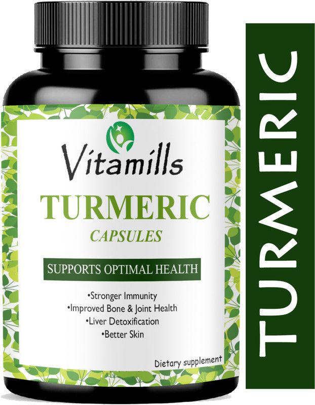 Vitamills TURMERIC Capsules, CURCUMIN, CURCUMIN Capsules(Premium)  (30 Capsules)