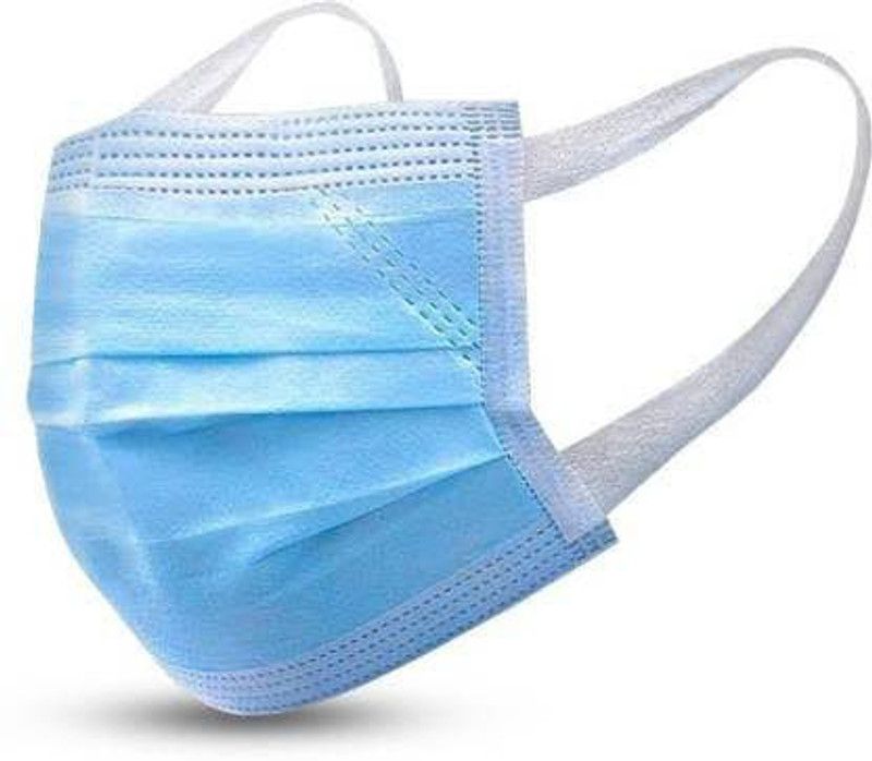 Ganpatienterprises SURGICAL MASK 01 Surgical Mask  (Free Size, Pack of 100, 3 Ply)