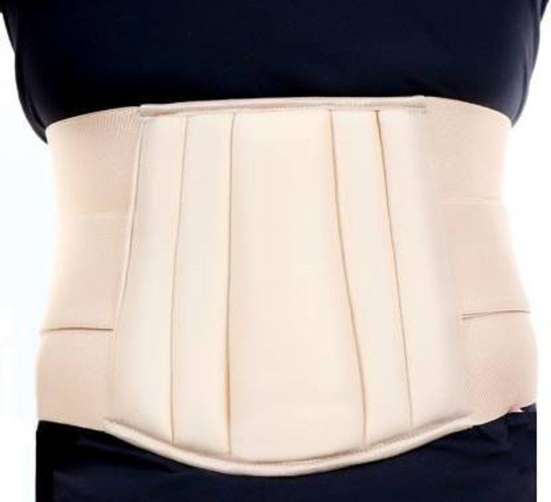 Lector Lumber Sacral (LS) Waist Belt For Men/Women Lower Back Pain Relief Belt. Waist Support  (Beige)