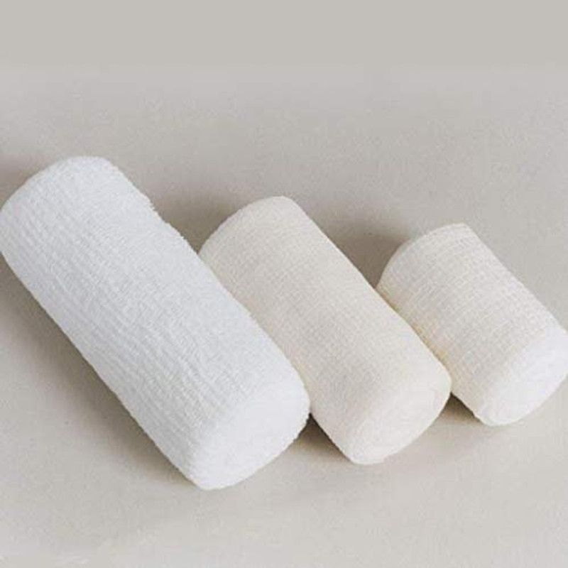 NIVISPLUS Cotton Roll Bandage 5cm x 4mtr [12 Rolls in Pkt ] 40TPI Gauze Medical Dressing