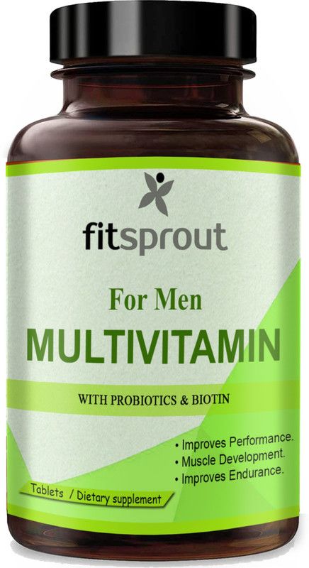 Fitsprout Multivitamin For Men, Multivitamin Women Tablets (D57)  (30 Tablets)