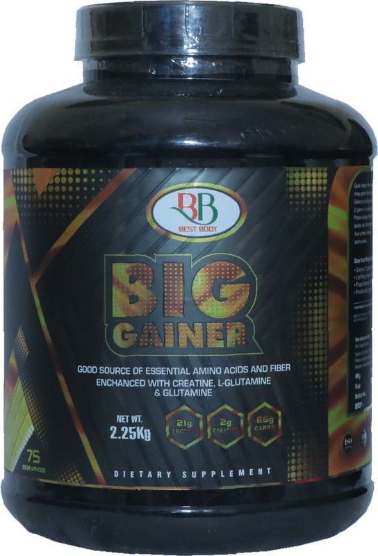 BB Best Body Nutrition BIG GAINER For Heavy Bulk Gaining (2.25Kg Vanilla) Weight Gainers/Mass Gainers  (2.25 kg, Vanilla)