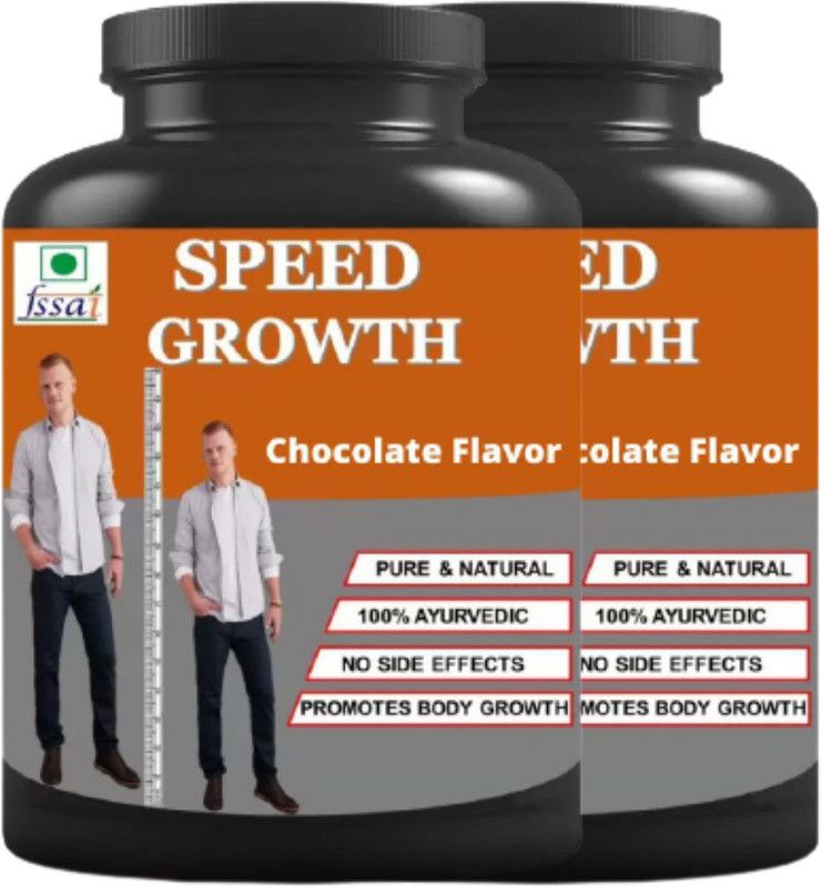 Zemaica Healthcare Speed Growth Height Increase Chocolate Flavor Pack Of 2  (2 x 100 g)