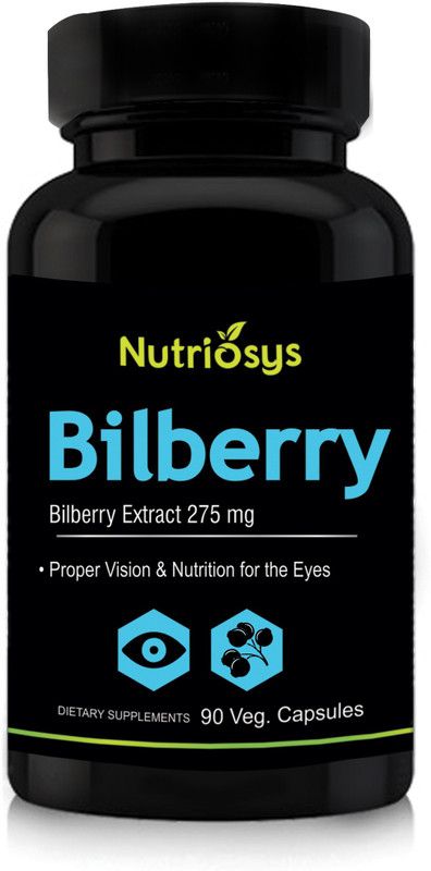 Nutriosys Bilberry Extract - 275mg ,Veg Capsules  (90 No)