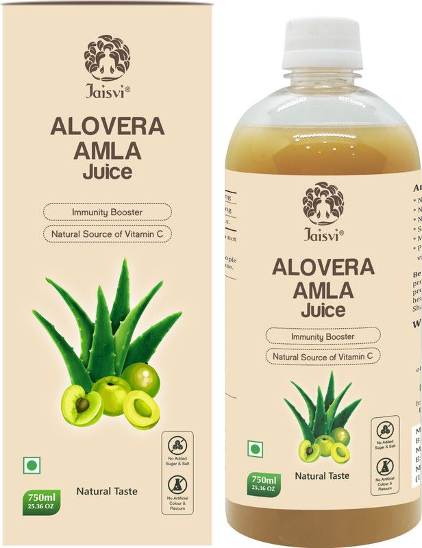Jaisvi Amla Juice Indian Gooseberry Ingredients For Immunity Booster, Antioxidant 750ML Energy Drink  (750 ml, Amla Flavored)