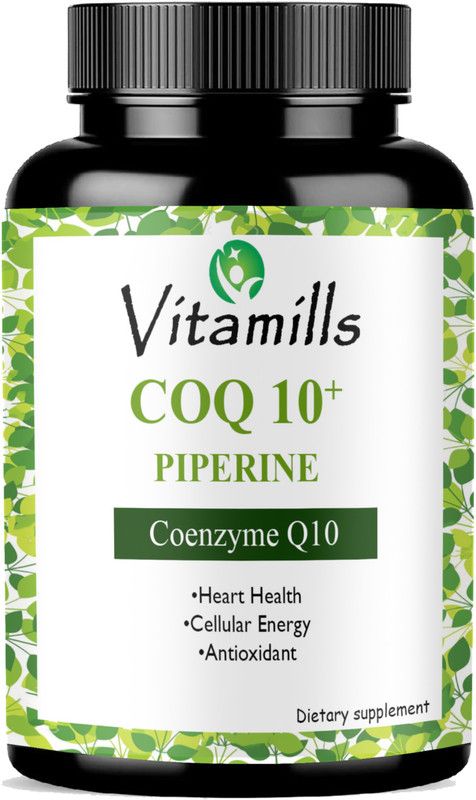 Vitamills 120mg Coenzyme Q10 Capsules with Piperine Advanced  (30 Capsules)