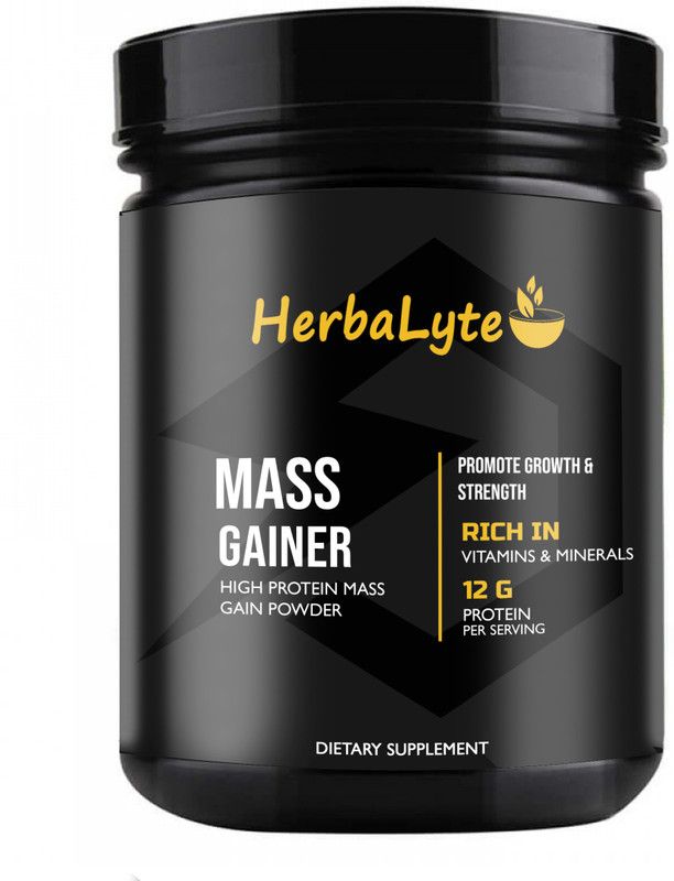 Herbalyte Nutrition Super Gainer XXL Weight Gainers/Mass Gainers (S426) Weight Gainers/Mass Gainers  (400 g, Unflavored)