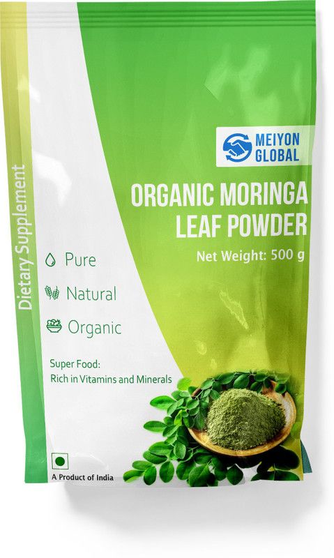 Meiyon Global Organic certified Moringa Leaf Powder For weight loss & Hair Growth  (500 g)