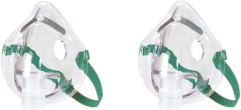 Fidelis Healthcare Adult Nebulizer Mask With Air Tube, Medicine Chamber Made in India Pack of 2  (Transparent, Free Size, Pack of 2)